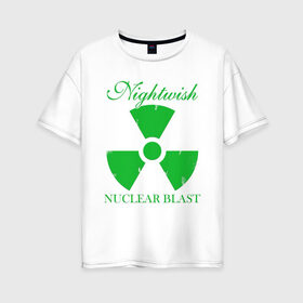 Женская футболка хлопок Oversize с принтом Nightwish Poster / Найтвиш (Z) в Новосибирске, 100% хлопок | свободный крой, круглый ворот, спущенный рукав, длина до линии бедер
 | music | night wish | nightwish | nuclear blast | rock | spinefarm | лого | музыка | найт виш | найтвиш | рок | симфоник метал | тарья турунен | флор янсен