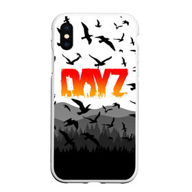 Чехол для iPhone XS Max матовый с принтом DAYZ в Новосибирске, Силикон | Область печати: задняя сторона чехла, без боковых панелей | action | day z | dayz | dayz 2 | namalask | standalone. | выживание | дей зи | дейзи | игра | лес | намальск