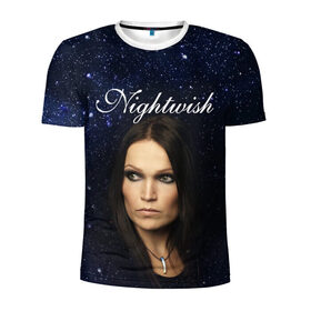 Мужская футболка 3D спортивная с принтом Nightwish | Tarja Turunen (Z) в Новосибирске, 100% полиэстер с улучшенными характеристиками | приталенный силуэт, круглая горловина, широкие плечи, сужается к линии бедра | music | nightwish | nuclear blast | rock | spinefarm | tarja turunen | лого | музыка | найтвиш | рок | симфоник метал | тарья турунен | флор янсен