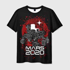 Мужская футболка 3D с принтом МАРС 2020, Perseverance в Новосибирске, 100% полиэфир | прямой крой, круглый вырез горловины, длина до линии бедер | mars 2020 | nasa | perseverance | космос | марс | марс 2020 | марсоход | персеверенс