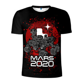 Мужская футболка 3D спортивная с принтом МАРС 2020, Perseverance в Новосибирске, 100% полиэстер с улучшенными характеристиками | приталенный силуэт, круглая горловина, широкие плечи, сужается к линии бедра | mars 2020 | nasa | perseverance | космос | марс | марс 2020 | марсоход | персеверенс