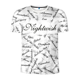 Мужская футболка 3D спортивная с принтом Nightwish Songs / Найтвиш песни (Z) в Новосибирске, 100% полиэстер с улучшенными характеристиками | приталенный силуэт, круглая горловина, широкие плечи, сужается к линии бедра | Тематика изображения на принте: music | nightwish | nuclear blast | rock | spinefarm | лого | музыка | найтвиш | рок | симфоник метал | тарья турунен | флор янсен
