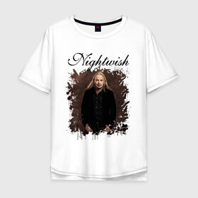 Мужская футболка хлопок Oversize с принтом Nightwish / Найтвиш Эмппу (Z) в Новосибирске, 100% хлопок | свободный крой, круглый ворот, “спинка” длиннее передней части | music | nightwish | nuclear blast | rock | spinefarm | вуоринен | лого | музыка | найтвиш | рок | симфоник метал | тарья турунен | флор янсен | эмппу | эрно эмппу вуоринен