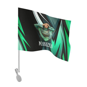 Флаг для автомобиля с принтом Манижа Manizha в Новосибирске, 100% полиэстер | Размер: 30*21 см | manizha | далеровна | душанбе | евровидение | евровидение 2021 | манижа | певица | таджикистан | хамраева