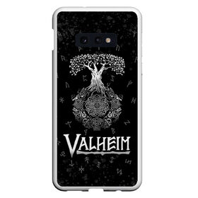 Чехол для Samsung S10E с принтом Valheim Руны Иггдрасиль в Новосибирске, Силикон | Область печати: задняя сторона чехла, без боковых панелей | Тематика изображения на принте: valheim | вальхейм | дерево | иггдрасиль | игдрасиль | игра | икдросиль | логотип игры | мировое древо | много рун | паттерн | руна | руны