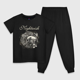 Детская пижама хлопок с принтом NIGHTWISH в Новосибирске, 100% хлопок |  брюки и футболка прямого кроя, без карманов, на брюках мягкая резинка на поясе и по низу штанин
 | metal | nightwish | tarja turunen | метал | музыка | найтвиш | рок | симфо метал | тарья турунен