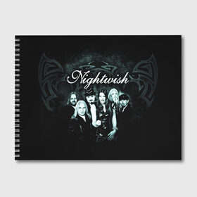 Альбом для рисования с принтом NIGHTWISH в Новосибирске, 100% бумага
 | матовая бумага, плотность 200 мг. | metal | nightwish | tarja turunen | метал | музыка | найтвиш | рок | симфо метал | тарья турунен