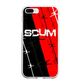 Чехол для iPhone 7Plus/8 Plus матовый с принтом SCUM в Новосибирске, Силикон | Область печати: задняя сторона чехла, без боковых панелей | action | game | scum | tec1 | выживание | выжить | ресурсы | скам игра | тюремная