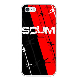 Чехол для iPhone 5/5S матовый с принтом SCUM в Новосибирске, Силикон | Область печати: задняя сторона чехла, без боковых панелей | action | game | scum | tec1 | выживание | выжить | ресурсы | скам игра | тюремная