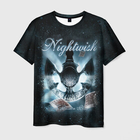 Мужская футболка 3D с принтом NIGHTWISH в Новосибирске, 100% полиэфир | прямой крой, круглый вырез горловины, длина до линии бедер | metal | nightwish | tarja turunen | метал | музыка | найтвиш | рок | симфо метал | тарья турунен