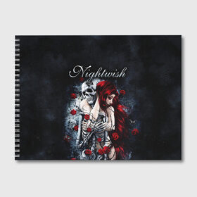 Альбом для рисования с принтом NIGHTWISH в Новосибирске, 100% бумага
 | матовая бумага, плотность 200 мг. | metal | nightwish | tarja turunen | метал | музыка | найтвиш | рок | симфо метал | тарья турунен