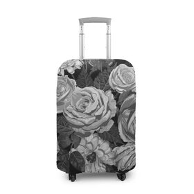 Чехол для чемодана 3D с принтом Розы в Новосибирске, 86% полиэфир, 14% спандекс | двустороннее нанесение принта, прорези для ручек и колес | flowers | герберы | контур | легкие | лилии | мягкие | роза | ромашка | тренд | цветы