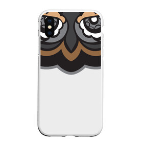 Чехол для iPhone XS Max матовый с принтом Лицо совы из узоров в Новосибирске, Силикон | Область печати: задняя сторона чехла, без боковых панелей | арт | африканский | глаза | графика | животное | лицо | маска | мультфильм | охота | природа | символ | сова | тату
