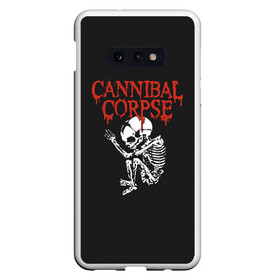 Чехол для Samsung S10E с принтом Cannibal Corpse в Новосибирске, Силикон | Область печати: задняя сторона чехла, без боковых панелей | Тематика изображения на принте: cannibal corpse | kreator | slayer | sodom | анархия | блэк метал | гаражный рок | гитара | гранж | дэт метал | металл | панк рок | рок музыка | рок н ролл | рокер | треш метал | труп каннибал | тяжелый рок | хард рок