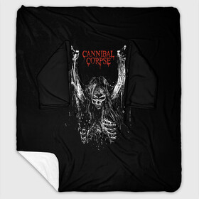 Плед с рукавами с принтом Cannibal Corpse в Новосибирске, 100% полиэстер | Закругленные углы, все края обработаны. Ткань не мнется и не растягивается. Размер 170*145 | cannibal corpse | kreator | punk rock | slayer | sodom | анархия | блэк метал | гаражный рок | гранж | дэт метал | металл | панк рок | рок музыка | рок н ролл | рокер | треш метал | труп каннибал | тяжелый рок | хард рок