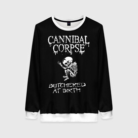 Женский свитшот 3D с принтом Cannibal Corpse в Новосибирске, 100% полиэстер с мягким внутренним слоем | круглый вырез горловины, мягкая резинка на манжетах и поясе, свободная посадка по фигуре | cannibal corpse | kreator | punk rock | slayer | sodom | анархия | блэк метал | гаражный рок | гранж | дэт метал | металл | панк рок | рок музыка | рок н ролл | рокер | треш метал | труп каннибал | тяжелый рок | хард рок