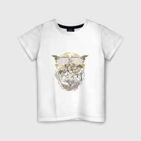 Детская футболка хлопок с принтом Нин Гуан в Новосибирске, 100% хлопок | круглый вырез горловины, полуприлегающий силуэт, длина до линии бедер | Тематика изображения на принте: арт | великая девушка | кристалл | кристаллы | милая девушка | нин гуан | опасная | опасная девушка | рисунок