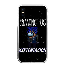 Чехол для iPhone XS Max матовый с принтом Among Us- XXXTENTACION в Новосибирске, Силикон | Область печати: задняя сторона чехла, без боковых панелей | among | game | hip hop | rap | space | star | us | амонг ас | герои | детям | звезды | игры | икс | космос | музыка | рэп | тентасьон | хип хоп | экс