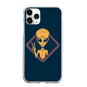 Чехол для iPhone 11 Pro матовый с принтом НЛО / UFO в Новосибирске, Силикон |  | Тематика изображения на принте: ufo | брат по разуму | зеленый человечек | инопланетец | инопланетник | инопланетный гость | инопланетянин | марсианин | нло | пришелец