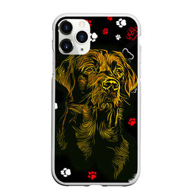 Чехол для iPhone 11 Pro матовый с принтом Пёс в Новосибирске, Силикон |  | альфа | амега | барсик | волк | волчонок | гаф | зверь | красивая | лабрадор | лайка | лапа | лапы | лис | омега | пёс | сказка | след | следы | собака | фильм | хаски | хуч | щенок