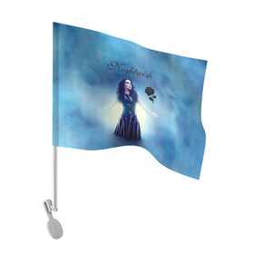 Флаг для автомобиля с принтом Nightwish в Новосибирске, 100% полиэстер | Размер: 30*21 см | gothic | metall | nightwish | rock | tarja turunen | готические | логотипы рок групп | метал | музыка | найтвиш | рок группы | рокерские | симфоник метал | тарья турунен | черная роза