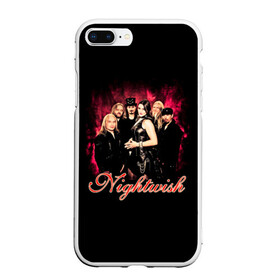Чехол для iPhone 7Plus/8 Plus матовый с принтом Nightwish в Новосибирске, Силикон | Область печати: задняя сторона чехла, без боковых панелей | gothic | metall | nightwish | rock | tarja turunen | готические | логотипы рок групп | метал | музыка | найтвиш | рок группы | рокерские | симфоник метал | тарья турунен