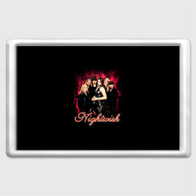 Магнит 45*70 с принтом Nightwish в Новосибирске, Пластик | Размер: 78*52 мм; Размер печати: 70*45 | gothic | metall | nightwish | rock | tarja turunen | готические | логотипы рок групп | метал | музыка | найтвиш | рок группы | рокерские | симфоник метал | тарья турунен
