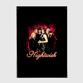 Постер с принтом Nightwish в Новосибирске, 100% бумага
 | бумага, плотность 150 мг. Матовая, но за счет высокого коэффициента гладкости имеет небольшой блеск и дает на свету блики, но в отличии от глянцевой бумаги не покрыта лаком | gothic | metall | nightwish | rock | tarja turunen | готические | логотипы рок групп | метал | музыка | найтвиш | рок группы | рокерские | симфоник метал | тарья турунен