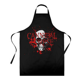 Фартук 3D с принтом Cannibal Corpse в Новосибирске, 100% полиэстер | общий размер — 65 х 85 см, ширина нагрудника — 26 см, горловина — 53 см, длина завязок — 54 см, общий обхват в поясе — 173 см. Принт на завязках и на горловине наносится с двух сторон, на основной части фартука — только с внешней стороны | cannibal | cannibal corpse | corpse | trash | алекс уэбстер | брутальный дэт метал | джордж фишер | дэт метал | дэтграйнд | пол мазуркевич | пэт обрайэн | роб барретт