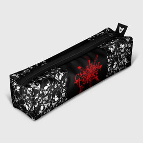 Пенал 3D с принтом Cannibal Corpse в Новосибирске, 100% полиэстер | плотная ткань, застежка на молнии | cannibal | cannibal corpse | corpse | trash | алекс уэбстер | брутальный дэт метал | дэт метал | дэтграйнд | пол мазуркевич