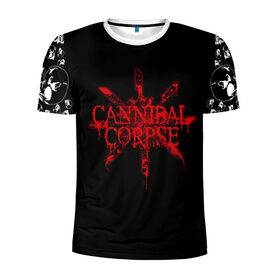 Мужская футболка 3D спортивная с принтом Cannibal Corpse в Новосибирске, 100% полиэстер с улучшенными характеристиками | приталенный силуэт, круглая горловина, широкие плечи, сужается к линии бедра | cannibal | cannibal corpse | corpse | trash | алекс уэбстер | брутальный дэт метал | дэт метал | дэтграйнд | пол мазуркевич