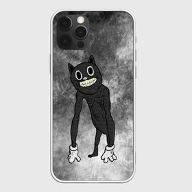 Чехол для iPhone 12 Pro с принтом Cartoon cat в Новосибирске, силикон | область печати: задняя сторона чехла, без боковых панелей | cartoon cat | crazy | horror | kitty | monster | безумный | враг | животные | зверь | злодей | злой кот | зубы | картун кэт | киска | кот | кошак | монстр | мультяшный кот | оскал | персонаж | страшилки | сумасшедший