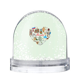 Снежный шар с принтом Россия в Новосибирске, Пластик | Изображение внутри шара печатается на глянцевой фотобумаге с двух сторон | балалайка | балерина | матрешка | медведь | россия | храм василия блаженого