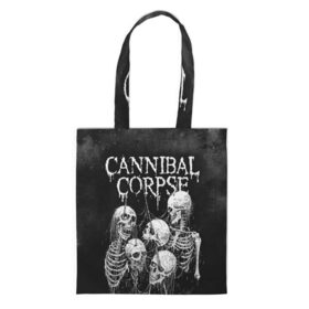 Шоппер 3D с принтом Cannibal Corpse в Новосибирске, 100% полиэстер | Плотность: 200 г/м2; Размер: 34×35 см; Высота лямок: 30 см | canibal corpse | cannibal corpse | death metal | группы | дэт метал | канибал корпс | метал | рок