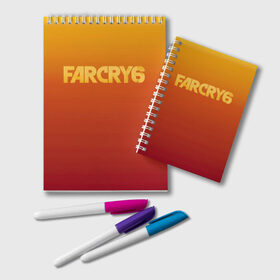 Блокнот с принтом FarCry6 в Новосибирске, 100% бумага | 48 листов, плотность листов — 60 г/м2, плотность картонной обложки — 250 г/м2. Листы скреплены удобной пружинной спиралью. Цвет линий — светло-серый
 | crytek | ubisoft | революция | яра