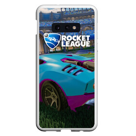 Чехол для Samsung S10E с принтом Rocket League в Новосибирске, Силикон | Область печати: задняя сторона чехла, без боковых панелей | cars | game | games | rocket league | гонка | гонки | машина | машины | рокет лига