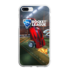 Чехол для iPhone 7Plus/8 Plus матовый с принтом Rocket League в Новосибирске, Силикон | Область печати: задняя сторона чехла, без боковых панелей | cars | game | games | rocket league | гонка | гонки | машина | машины | рокет лига