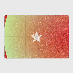 Магнитный плакат 3Х2 с принтом Звезда АПВ 128КЗ в Новосибирске, Полимерный материал с магнитным слоем | 6 деталей размером 9*9 см | qr код | амулет | антивирус | антидепрессант | антистресс | градиент | звезда | иммуномодулятор | коллаж | красный | оберег | салатовый | талисман