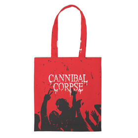 Шоппер 3D с принтом Cannibal Corpse | Труп Каннибала (Z) в Новосибирске, 100% полиэстер | Плотность: 200 г/м2; Размер: 34×35 см; Высота лямок: 30 см | cannibal | cannibal corpse | corpse | death metal | deathgrind | алекс уэбстер | брутальный дэт метал | дэт метал | дэтграйнд | пол мазуркевич | роб барретт | труп каннибала