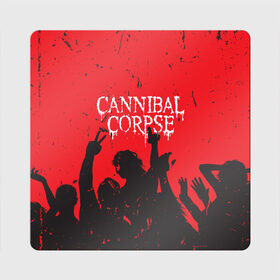 Магнит виниловый Квадрат с принтом Cannibal Corpse | Труп Каннибала (Z) в Новосибирске, полимерный материал с магнитным слоем | размер 9*9 см, закругленные углы | Тематика изображения на принте: cannibal | cannibal corpse | corpse | death metal | deathgrind | алекс уэбстер | брутальный дэт метал | дэт метал | дэтграйнд | пол мазуркевич | роб барретт | труп каннибала