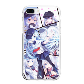 Чехол для iPhone 7Plus/8 Plus матовый с принтом Kantai Collection Hibiki в Новосибирске, Силикон | Область печати: задняя сторона чехла, без боковых панелей | аниме | девочка | пингвин | флотская коллекция | хибики