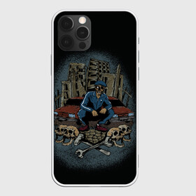 Чехол для iPhone 12 Pro Max с принтом Классика для пацанов в Новосибирске, Силикон |  | гопник | гопник зомби | двор | девятка | русские автомобили | таз | тачка для пацанов | череп | шестёрка