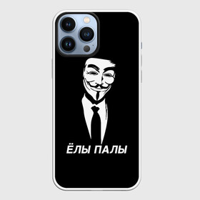 Чехол для iPhone 13 Pro Max с принтом ЁЛЫ ПАЛЫ в Новосибирске,  |  | anon | anonym | anonymous | fox | mask | mem | meme | memes | v | vendetta | анон | аноним | без | в | вендетта | гай | елы | маска | мат | мем | мемы | палы | фокс