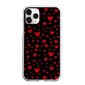 Чехол для iPhone 11 Pro матовый с принтом Красные сердца в Новосибирске, Силикон |  | heart | love | red | red hearts. | градиент | день святого валентина | красные сердечки | красный | любовь | много сердечек | перламутр | сердце