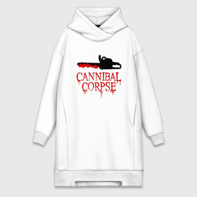 Платье-худи хлопок с принтом Cannibal Corpse | Труп Каннибала (Z) в Новосибирске,  |  | blood | cannibal | cannibal corpse | corpse | death metal | deathgrind | алекс уэбстер | бензопила | брутальный дэт метал | дэт метал | дэтграйнд | кровь | пила | пол мазуркевич | роб барретт | труп каннибала