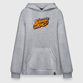 Худи SuperOversize хлопок с принтом Шаман Кинг Shaman King logo в Новосибирске, 70% хлопок, 30% полиэстер, мягкий начес внутри | карман-кенгуру, эластичная резинка на манжетах и по нижней кромке, двухслойный капюшон
 | амидомару | кинг | король шаманов | лого | шаман | шаман кинг | шоманов