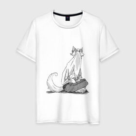 Мужская футболка хлопок с принтом Выдающиеся звери Легоси в Новосибирске, 100% хлопок | прямой крой, круглый вырез горловины, длина до линии бедер, слегка спущенное плечо. | аниме | волк | выдающиеся | заяц | звери | кролик | легоси | луис | олень | сезон | хару