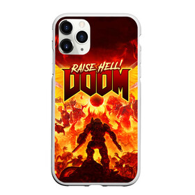 Чехол для iPhone 11 Pro матовый с принтом DOOM в Новосибирске, Силикон |  | Тематика изображения на принте: doom | doom eternal | part two | the ancient gods | дум | игры | монстры