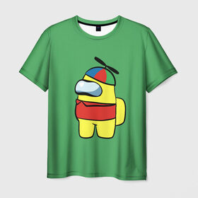 Мужская футболка 3D с принтом Bobs в Новосибирске, 100% полиэфир | прямой крой, круглый вырез горловины, длина до линии бедер | кепка | мультяшка | предатель | пропеллер | человечик