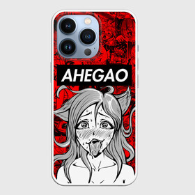 Чехол для iPhone 13 Pro с принтом Ahegao red в Новосибирске,  |  | ahegao | anime | kawaii | manga | nani | notice me. | senpai | waifu | аниме | ахегао | вайфу | каваий | кавай | манга | нани | семпай | сенпай | японские мультфильмы